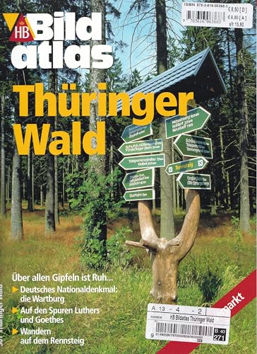 HB-Bildatlas 141 - Thüringer Wald : Auf die Wartburg, über Rennsteig und Goethe-Wanderweg , Stadt...