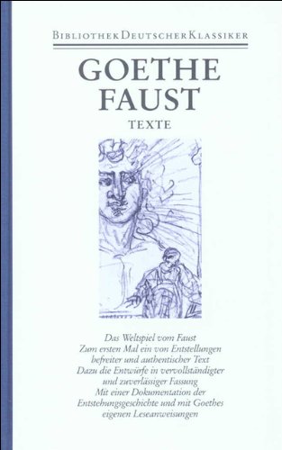 Beispielbild fr 2 Bnde. 1. Band: Johann Wolfgang Goethe: Faust. Texte (825 Seiten), 2. Band: Faust. Kommentare (1133 Seiten). zum Verkauf von Antiquariat Bernhardt