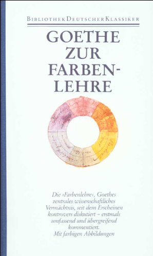 9783618604303: Smtliche Werke, Briefe, Tagebcher und Gesprche. 40 in 45 Bnden in 2 Abteilungen: 1. Abteilung: Smtliche Werke. Band 23/1: Zur Farbenlehre