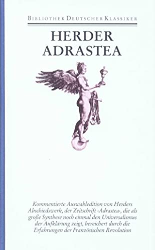 Beispielbild fr Johann Gottfried Herder Werke in zehn Bnden, Band 10: Adrastea (Auswahl). zum Verkauf von Antiquariat Bernhardt