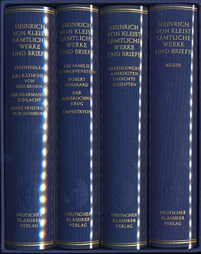 SÃ¤mtliche Werke und Briefe. (9783618609636) by Kleist, Heinrich Von; Barth, Ilse-Marie; MÃ¼ller-Salget, Klaus; Seeba, Hinrich C.