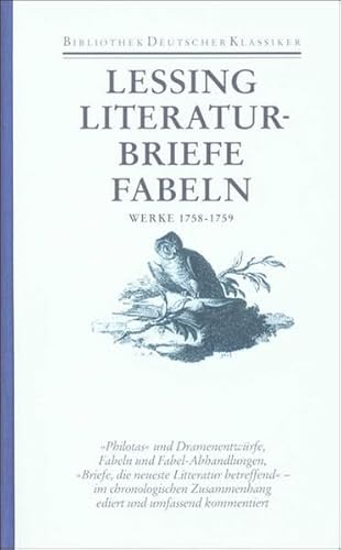 Werke 1758 - 1759. Werke und Briefe, Band 4. Herausgegeben von Gunter E. Grimm. - Lessing, Gotthold Ephraim