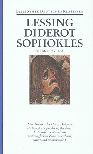 Werke und Briefe Werke 1760-1766 : Theater Diderots; Leben des Sophokles; Breslauer Entwürfe. Hrsg. v. Wilfried Barner - Gotthold Ephraim Lessing