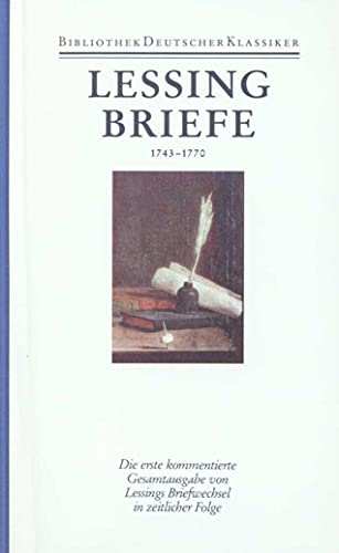 Werke und Briefe, 12 Bde. in 14 Tl.-Bdn., Ln, Bd.11/1, Briefe von und an Lessing 1743-1770 (9783618611509) by Lessing, Gotthold Ephraim; Baungart, Georg; Fischer, Klaus; Kiesel, Helmuth