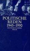 Imagen de archivo de Politische Reden. 1792-1990: Politische Reden 1945-1990: BD 4 a la venta por medimops