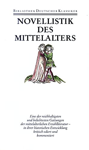 Beispielbild fr Novellistik des Mittelalters: Mrendichtung. zum Verkauf von Antiquariat Leon Rterbories