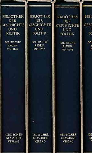 Bibliothek der Geschichte und Politik, Ln, 25 Bde., Politische Reden, 4 Bde.