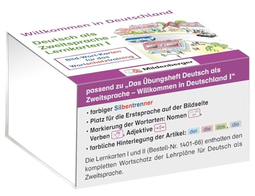 Beispielbild fr Willkommen in Deutschland - Lernkarten Deutsch als Zweitsprache I: Bild-Wort-Krtchen fr das Wortschatztraining zum Verkauf von medimops