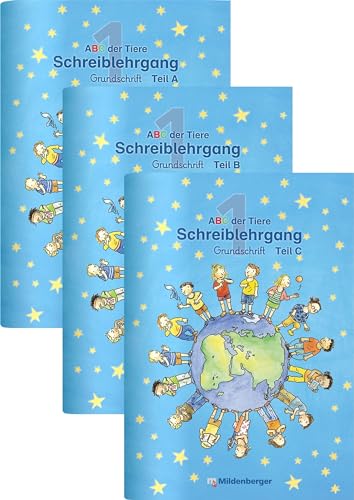Imagen de archivo de ABC der Tiere 1 - Schreiblehrgang: Grundschrift, Teil A und B a la venta por Revaluation Books