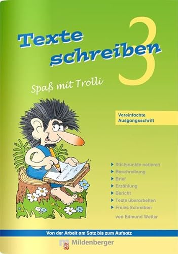 Beispielbild fr Texte schreiben - Spa mit Trolli 3: Vereinfachte Ausgangsschrift zum Verkauf von medimops