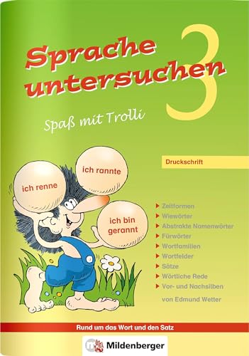 Beispielbild fr Sprache untersuchen - Spa� mit Trolli 3, Druckschrift: Arbeitsheft zum Verkauf von Chiron Media