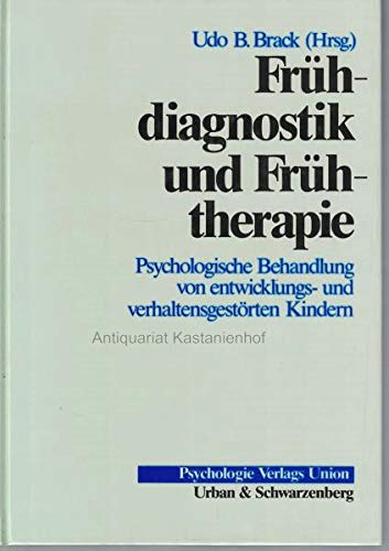 9783621141215: Frhdiagnostik und Frhtherapie. Psychologische Behandlung von entwicklungs- und verhaltensgestrten Kindern