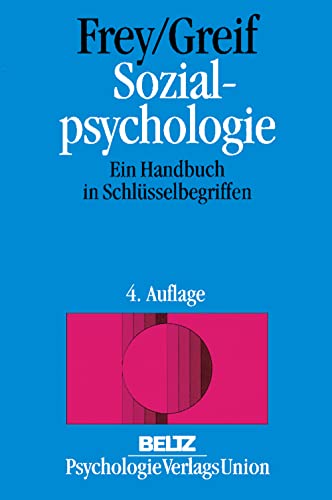 Sozialpsychologie (9783621272193) by Frey, Dieter; Greif, Siegfried