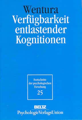 9783621273008: Verfgbarkeit entlastender Kognitionen. Zur Verarbeitung negativer Lebenssituationen