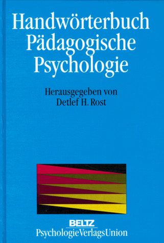 Imagen de archivo de Handwrterbuch pdagogische Psychologie a la venta por ACADEMIA Antiquariat an der Universitt