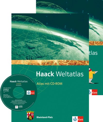 Stock image for Haack Weltatlas. Ausgabe Rheinland-Pfalz Sekundarstufe I: Atlas mit CD-ROM und Arbeitsheft Kartenlesen Klasse 5-10 for sale by Studibuch