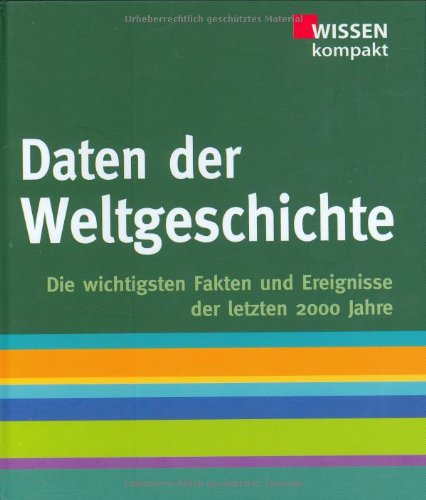 Stock image for Weltgeschichte: Wissen kompakt, die wichtigsten Fakten und Ereignisse der let. for sale by Nietzsche-Buchhandlung OHG