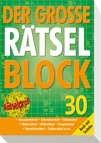 9783625133445: Der groe Rtselblock 30