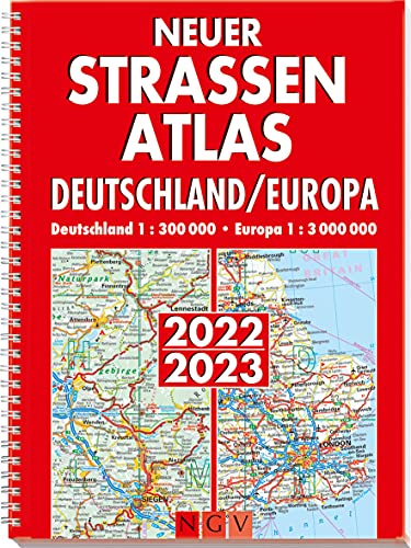 Beispielbild fr Neuer Straenatlas Deutschland/Europa 2022/2023: Deutschland 1 : 300 000 . Europa 1 : 3 000 000. Straenkarte, Autoatlas, Navigation, Reiseatlas zum Verkauf von medimops