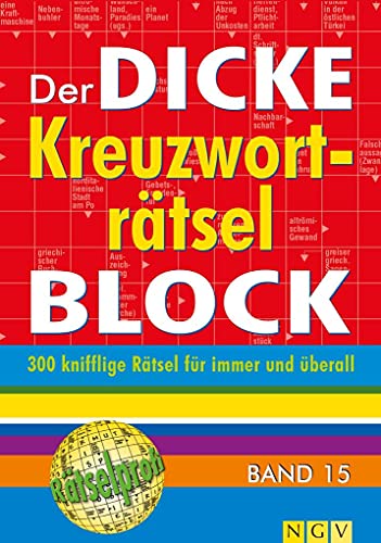 Stock image for Der dicke Kreuzwortrtsel-Block Band 15 for sale by Blackwell's