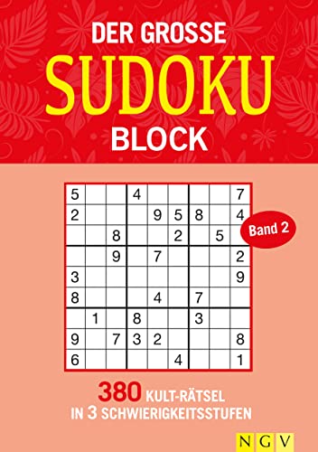Stock image for Der groe Sudokublock Band 2 380 Kultrtsel in 3 Schwierigkeitsstufen for sale by PBShop.store US