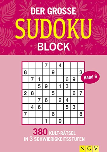9783625191698: Der groe Sudokublock Band 6: 380 Kultrtsel in 3 Schwierigkeitsstufen