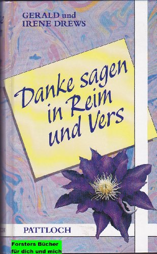 9783629006189: Danke sagen in Reim und Vers