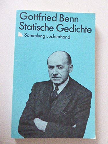 9783630619910: Statische Gedichte