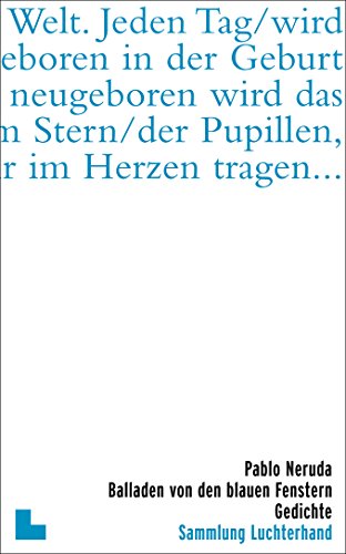 Beispielbild für BALLADEN VON DEN BLAUEN FENSTERN. Gedichte spanisch / deutsch. zum Verkauf von ABC Antiquariat, Einzelunternehmen