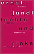 lechts und rinks. gedichte, statements, peppermints. (9783630620435) by Jandl, Ernst