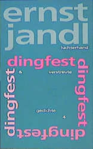 Poetische Werke, 10 Bde., Bd.5, Dingfest (9783630869247) by Jandl, Ernst; Siblewski, Klaus