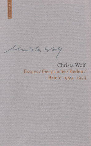 Werke, 13 Bde., Bd.4, Essays, GesprÃ¤che, Reden, Briefe 1959-1974 (9783630870496) by Wolf, Christa