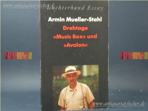 9783630871066: Drehtage: "Music box" und "Avalon" (Luchterhand Essay) (German Edition)