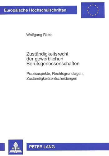 Imagen de archivo de Zustaendigkeitsrecht Der Gewerblichen Berufsgenossenschaften (Paperback) a la venta por CitiRetail
