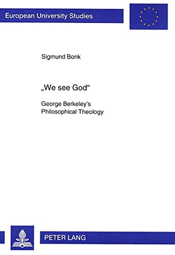 Beispielbild fr We see God George Berkeley's Philosophical Theology zum Verkauf von Librairie La Canopee. Inc.
