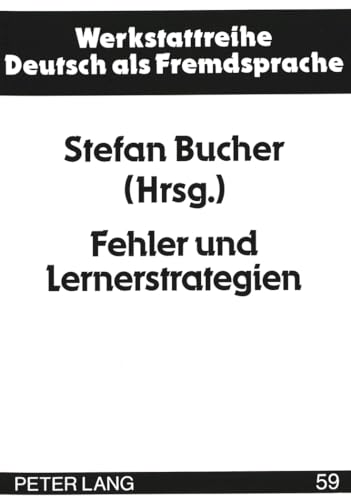 Imagen de archivo de Fehler und Lernerstrategien. a la venta por SKULIMA Wiss. Versandbuchhandlung