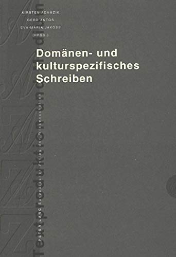 Stock image for Domnen- und kulturspezifisches Schreiben (Textproduktion und Medium) for sale by medimops
