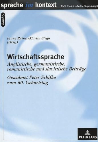 Beispielbild fr Wirtschaftssprache. zum Verkauf von SKULIMA Wiss. Versandbuchhandlung