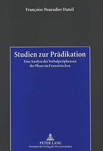 Beispielbild fr Studien zur Prdikation. zum Verkauf von SKULIMA Wiss. Versandbuchhandlung