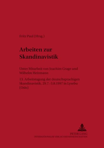 9783631338674: Arbeiten Zur Skandinavistik: 45 (Texte Und Untersuchungen Zur Germanistik Und Skandinavistik)