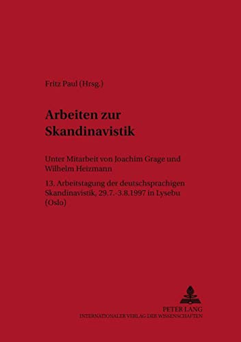 Stock image for Arbeiten zur Skandinavistik. for sale by SKULIMA Wiss. Versandbuchhandlung