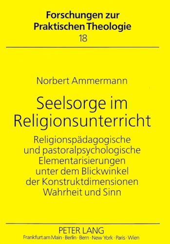 Stock image for Seelsorge im Religionsunterricht. for sale by SKULIMA Wiss. Versandbuchhandlung