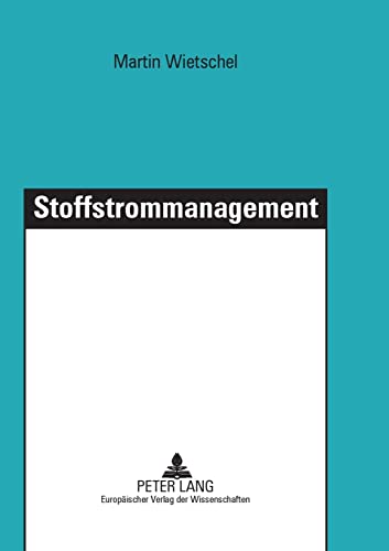 Imagen de archivo de Stoffstrommanagement a la venta por PBShop.store US