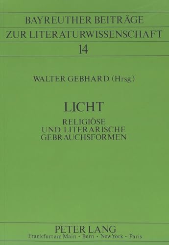 Stock image for Licht. for sale by SKULIMA Wiss. Versandbuchhandlung