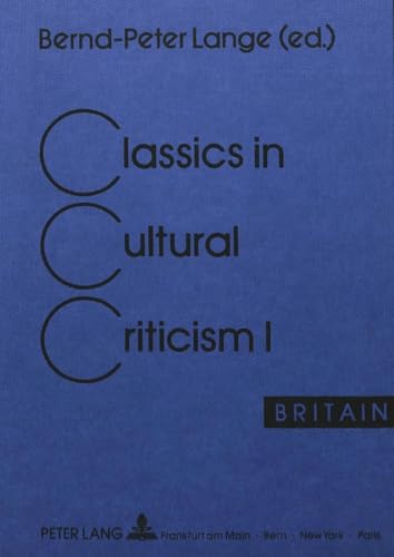 Stock image for Britain (v. 1): Volume I: Britain (Classics in Cultural Criticism) for sale by Devils in the Detail Ltd