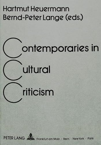 9783631430521: Contemporaries in Cultural Criticism