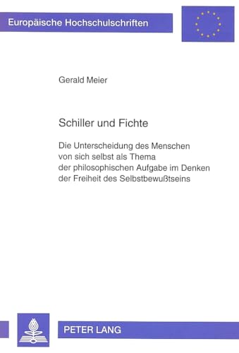 Beispielbild fr Schiller und Fichte. zum Verkauf von SKULIMA Wiss. Versandbuchhandlung