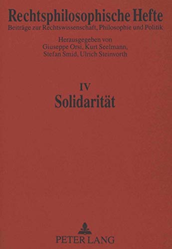 Stock image for Solidaritt. for sale by SKULIMA Wiss. Versandbuchhandlung