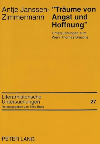 Imagen de archivo de Trume von Angst und Hoffnung". a la venta por SKULIMA Wiss. Versandbuchhandlung