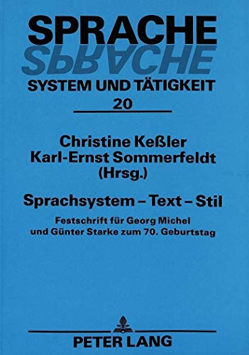 Beispielbild fr Sprachsystem - Text - Stil. zum Verkauf von SKULIMA Wiss. Versandbuchhandlung